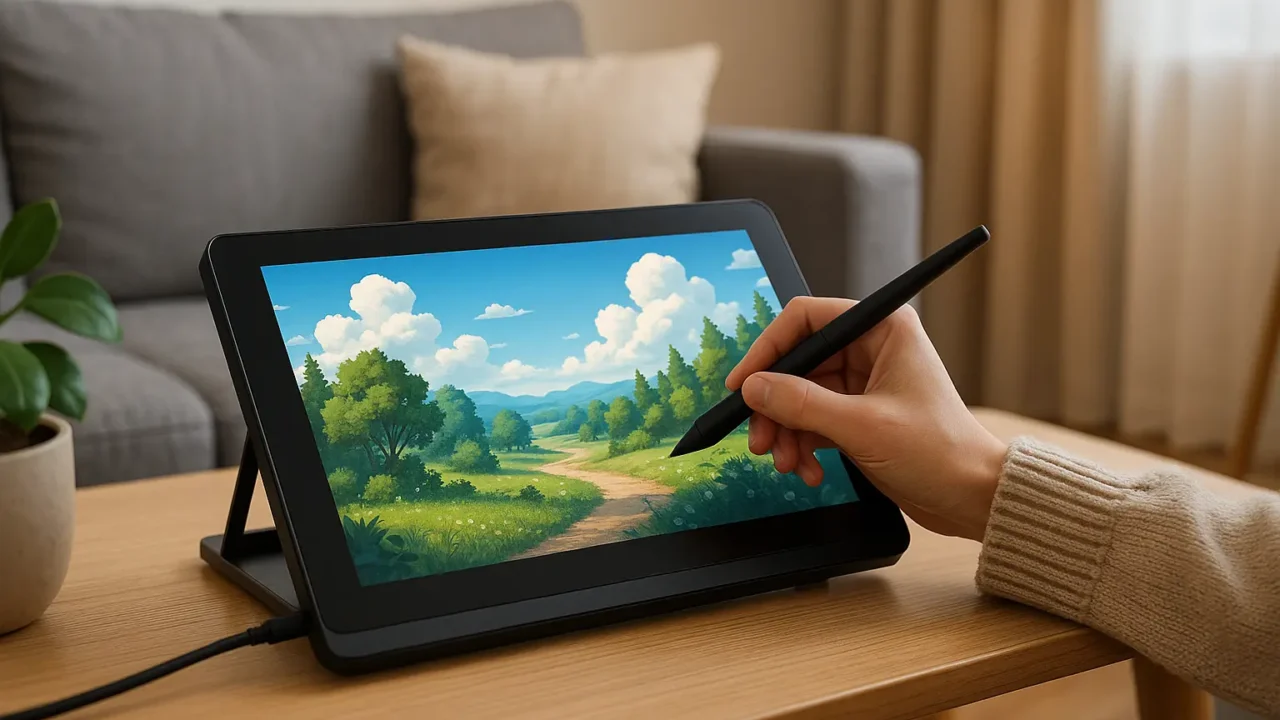 VEIKK VK1200V2: Tela IPS HD, Caneta Precisa e Portabilidade