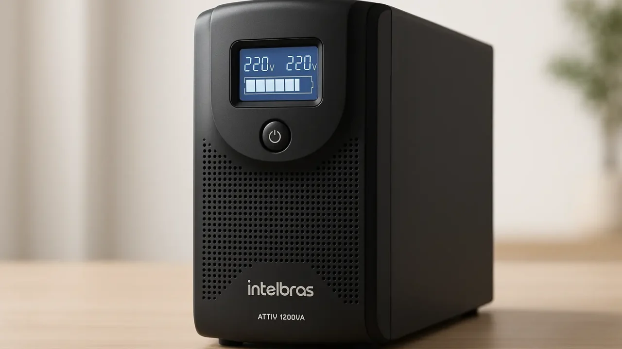 Nobreak Intelbras ATTIV 1200VA: proteção e autonomia em 220V