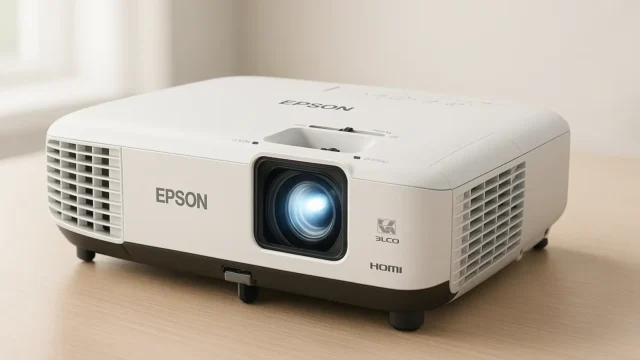 EPSON Projetor Powerlite W01: Imagem Brilhante e Fácil Ajuste