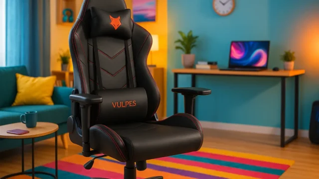 Cadeira Gamer Fox Vulpes com Ajuste e Almofadas