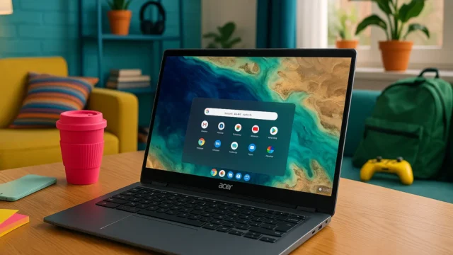 Acer Chromebook Touchscreen Laptop: Tela Grande com Desempenho Ágil
