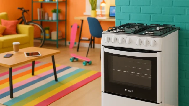 Fogão Consul 6 bocas Branco: Praticidade e Design Vedado