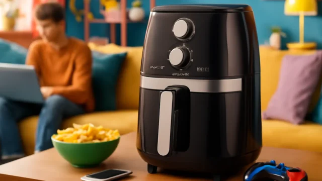 Fritadeira Sem Óleo Air Fryer 8L, Mondial, Preto/Inox, 1900W, 110V - AFN-80-BI