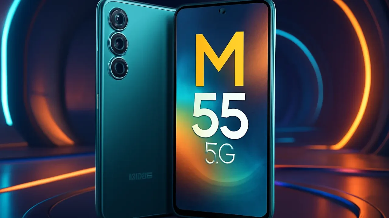 Samsung Galaxy M55 5G: Câmera Tripla de 50MP, Tela Super AMOLED 6.7" 120Hz e 256GB