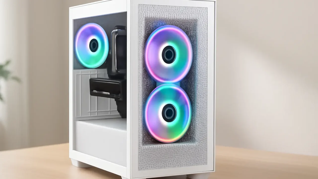 Gabinete Gamer NZXT H5 Flow RGB Branco CC-H52FW-R1 - Desempenho e Estilo para seu Setup