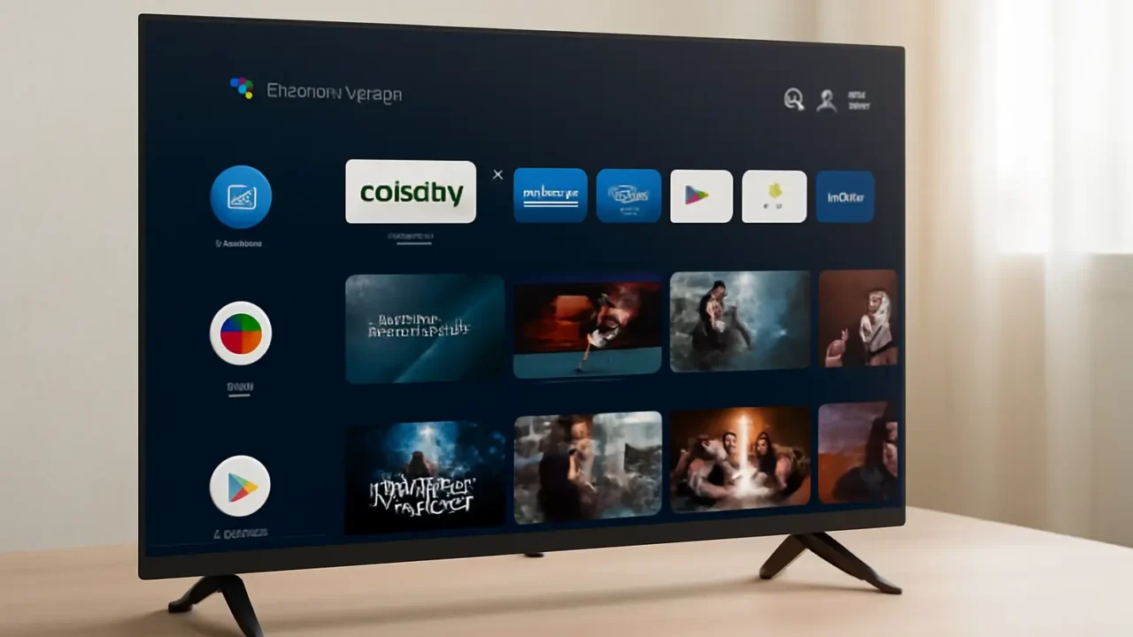 Smart TV HQ 32" HD Tela sem Bordas Sistema Android Design Slim