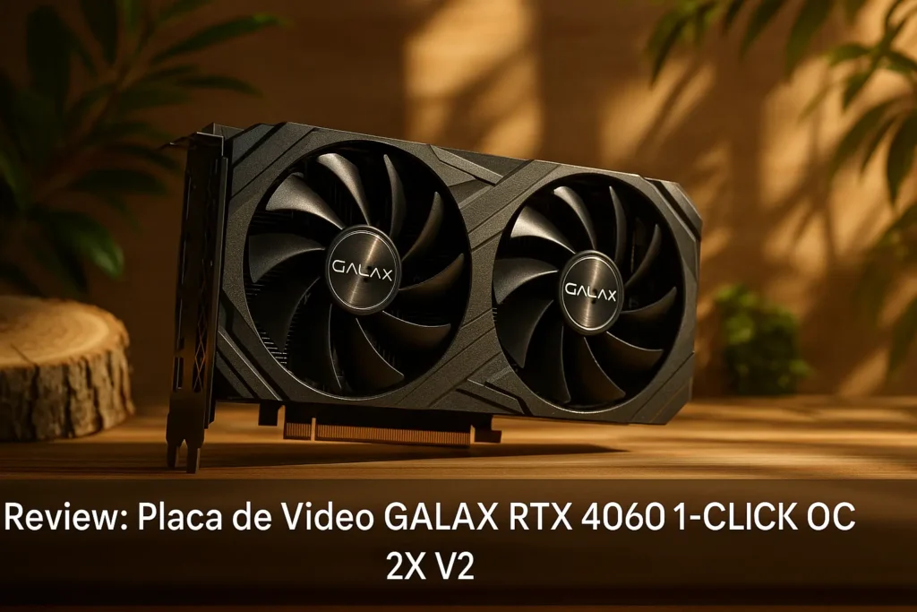 Placa de Vídeo GALAX RTX 4060 1-CLICK OC 2X V2: desempenho e eficiência para gamers