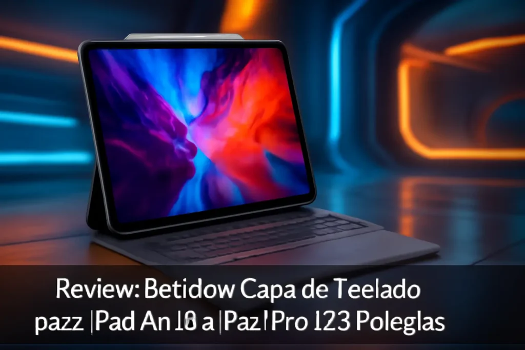 Bettdow Capa de Teclado para iPad Air 13 e iPad Pro 12,9 Polegadas
