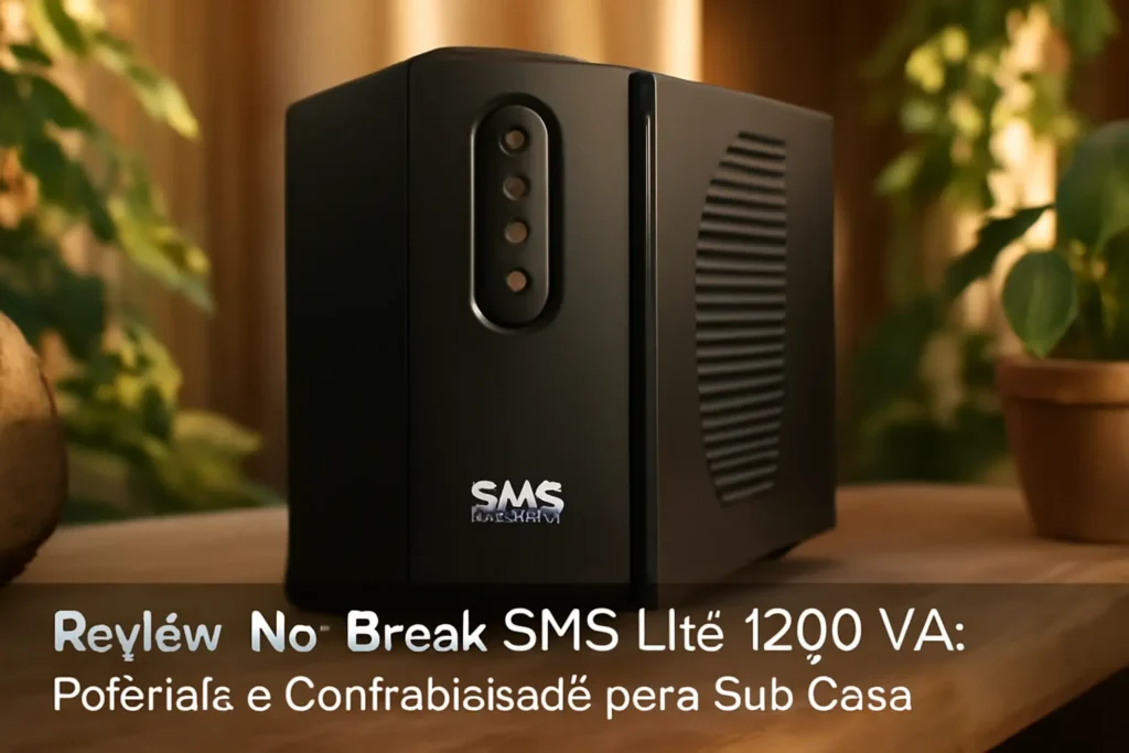 No-Break SMS Lite 1200 VA: Potência e Confiabilidade para Sua Casa