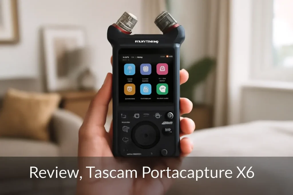 Tascam Portacapture X6: Gravador de Áudio Portátil Flutuante de 32 Bits
