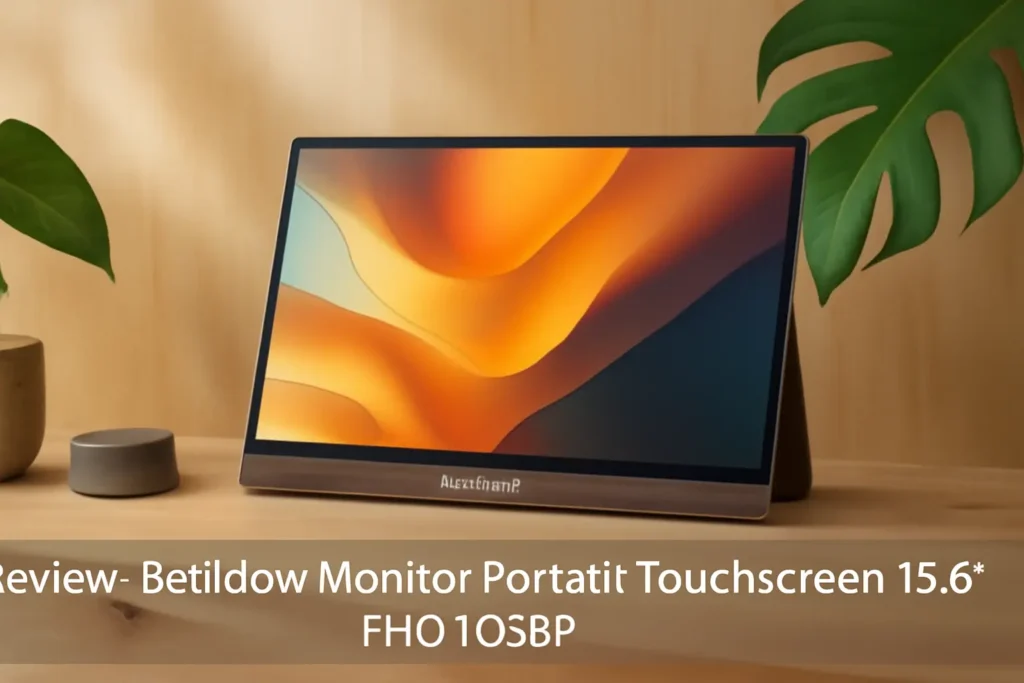 Bettdow Monitor Portátil Touchscreen 15,6" FHD 1080P