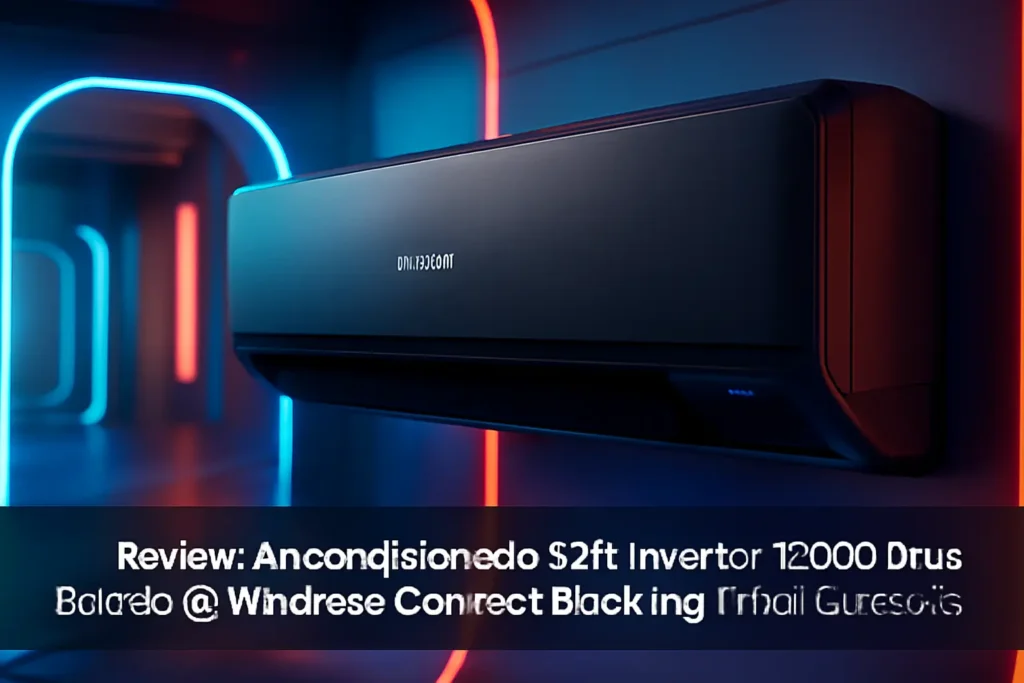 Ar-condicionado Split Inverter 12000 Btus Samsung Windfree Connect Black High Wall Quente e Frio