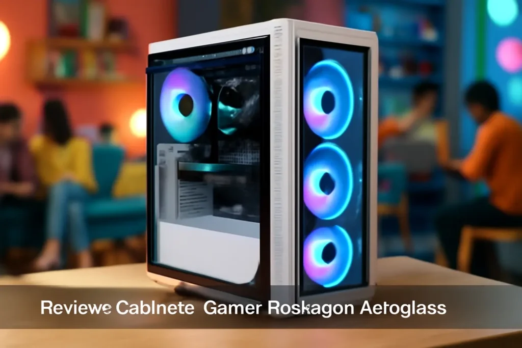 Gabinete Gamer Redragon Aeroglass - Mid Tower, USB 3.0+2.0x2, Lateral Vidro - Branco