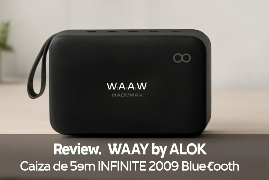 WAAW by ALOK Caixa de Som INFINITE 200 Bluetooth: Potência e Estilo em um Só Produto