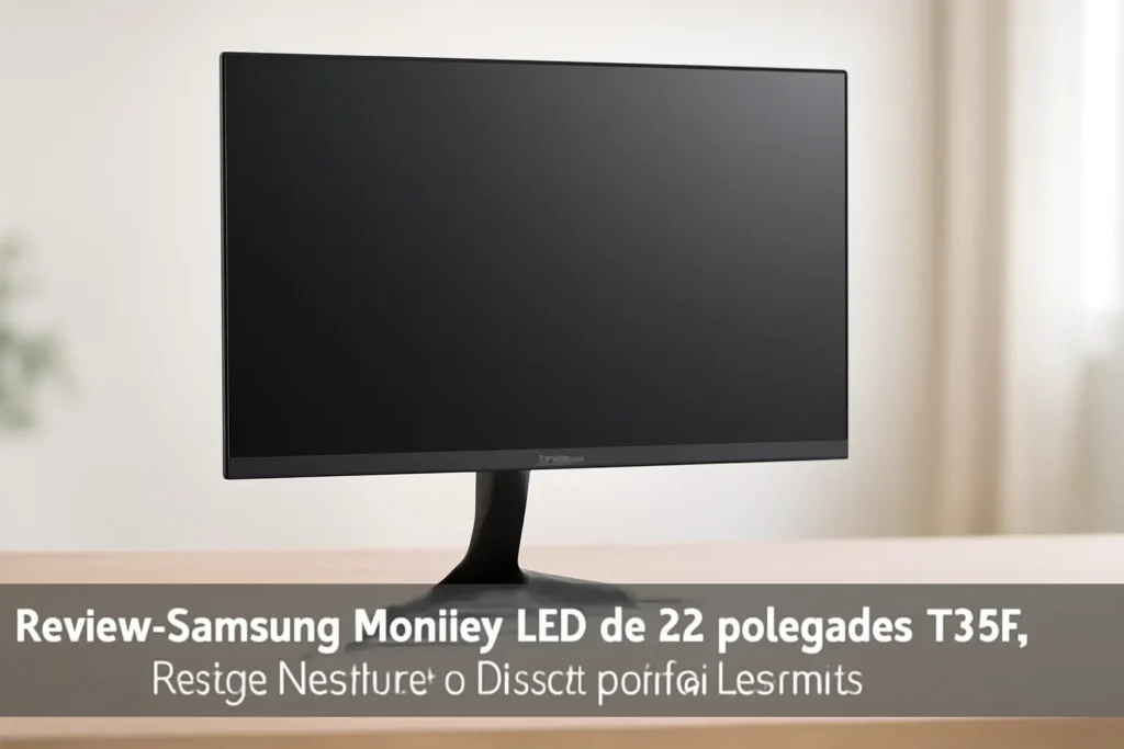 Samsung Monitor LED de 22 polegadas T35F: Design Moderno e Desempenho Imersivo