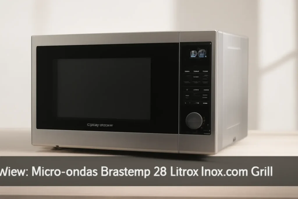 Micro-ondas Brastemp 38 Litros Inox com Grill