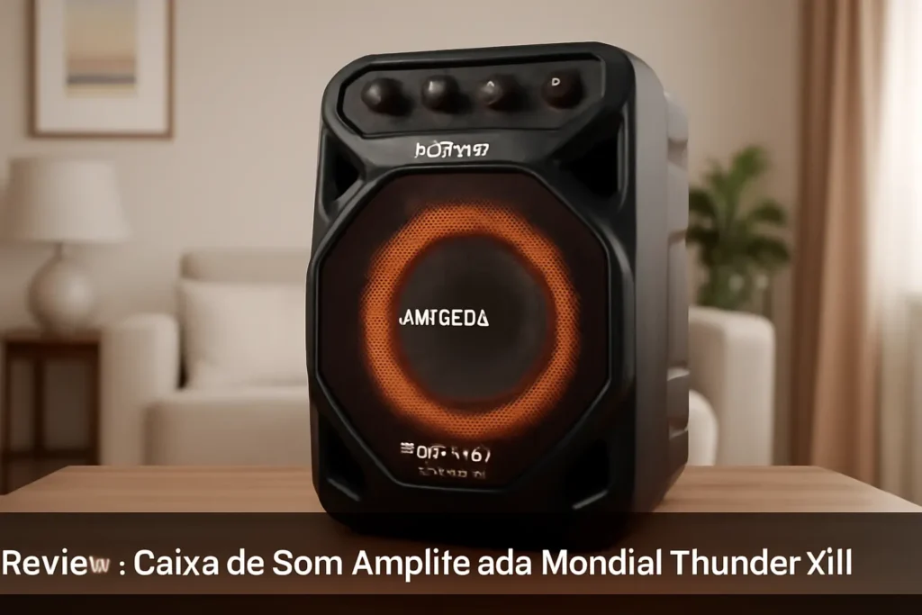 Caixa de Som Amplificada Mondial Thunder XII 100W RMS