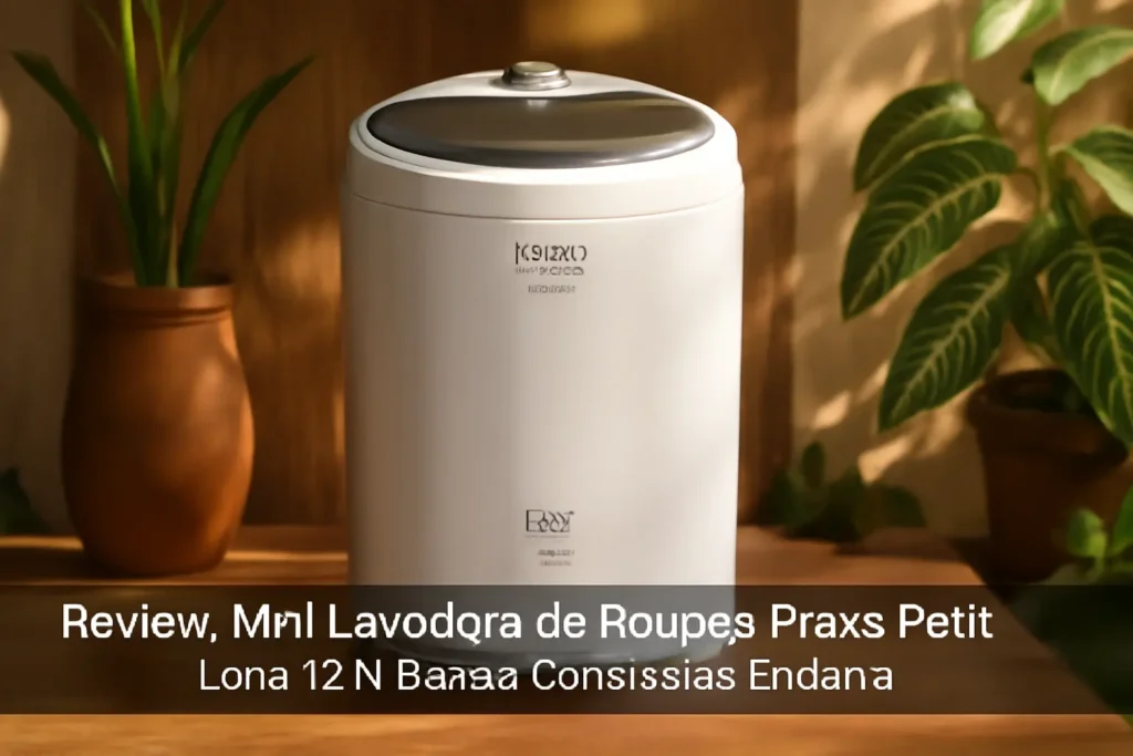 Mini Lavadora de Roupas Praxis Petit 1,2KG 127V Branca: Compacta e Eficiente