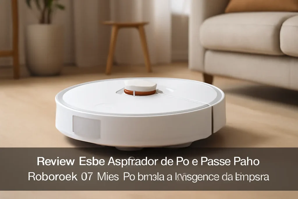 Robô Aspirador de Pó e Passa Pano Roborock Q7 Max: Potência e Inteligência na Limpeza