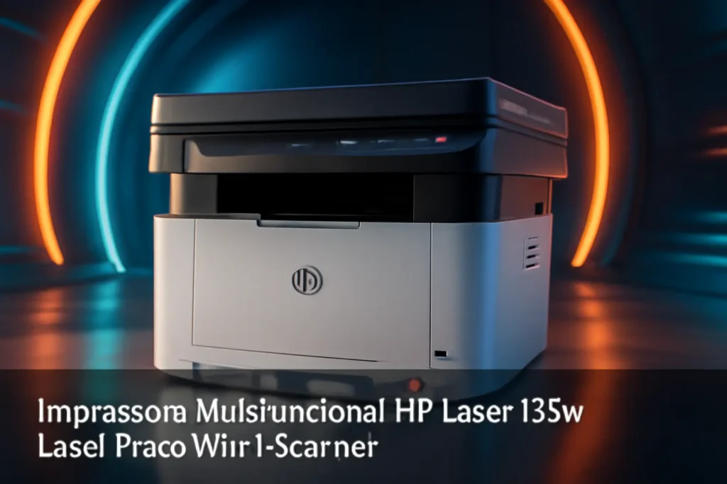 Impressora Multifuncional HP Laser 135w Laser Preto Wi-Fi Scanner