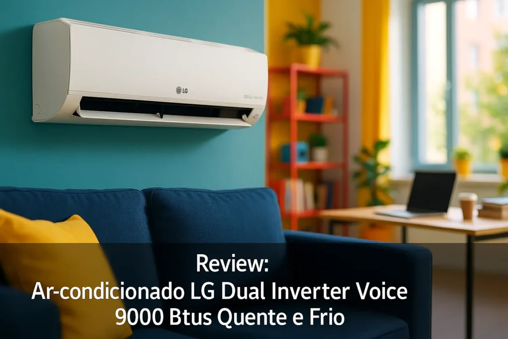 Ar-condicionado LG Dual Inverter Voice 9000 Btus Quente e Frio