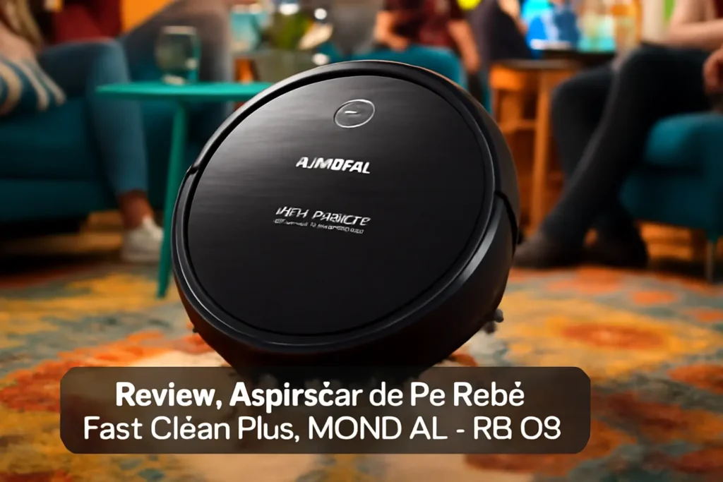 Aspirador de Pó Robô Fast Clean Plus, MONDIAL - RB-03, Preto: Potência e Praticidade para sua Casa