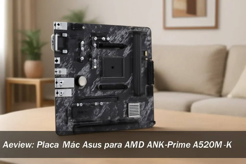 Placa Mãe Asus para AMD AM4 Prime A520M-K 2xDDR4 mATX