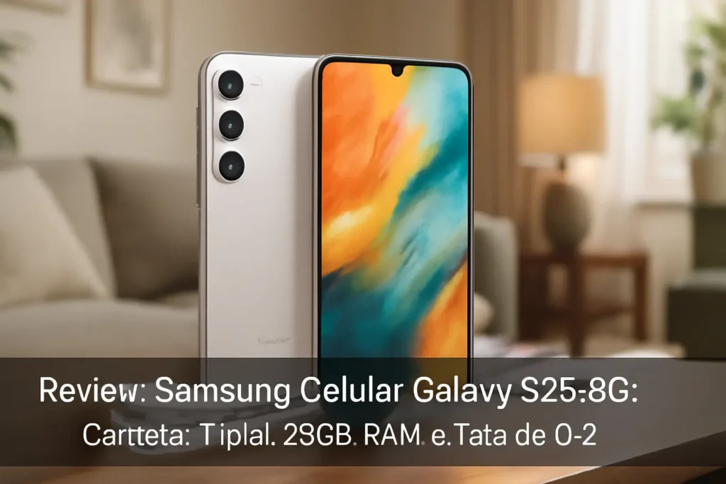 Samsung Celular Galaxy S25 5G: Câmera Tripla, 12GB RAM e Tela de 6,2"