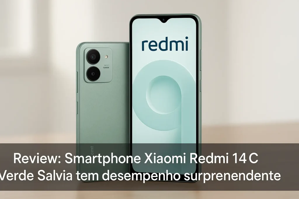 Smartphone Xiaomi Redmi 14C Verde Salvia tem desempenho surpreendente