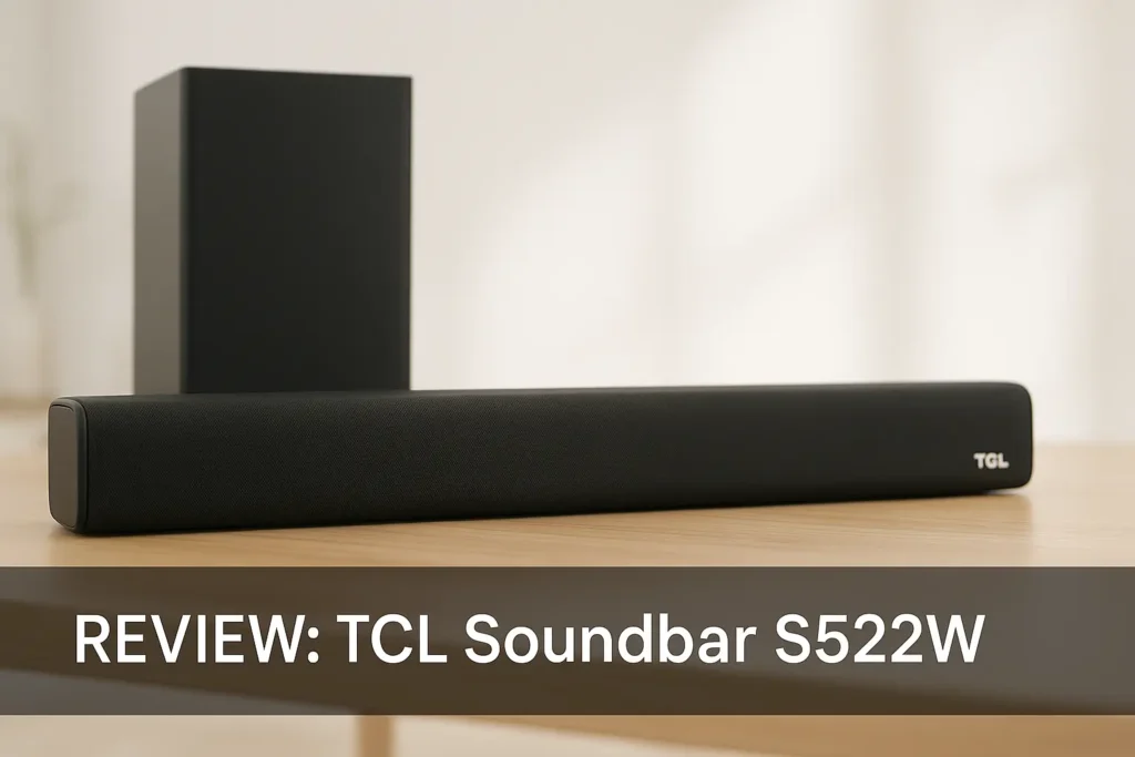 TCL Soundbar S522W: som potente e design clean