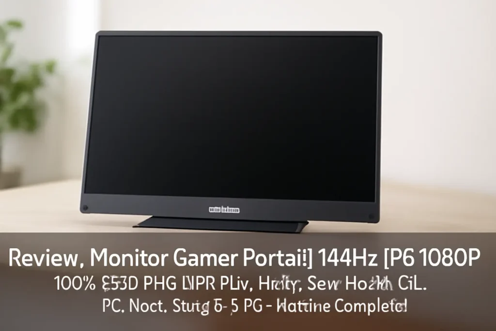 Monitor Gamer Portátil 144Hz IPS 1080P 100% sRGB FHD HDR Para Xbox, PS5, Notebook, PC, Mac Arzopa Z1FC - Review Completo