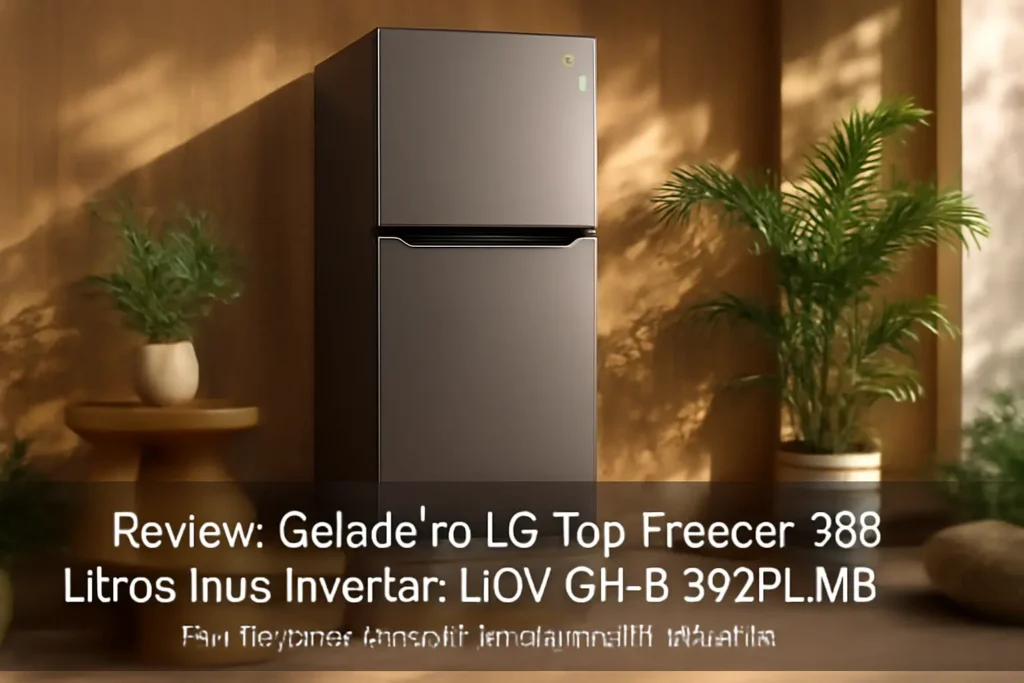 Geladeira LG Top Freezer 395 Litros Inox Inverter 110V GN-B392PLMB: Um Produto Prático e Eficiente para Sua Casa
