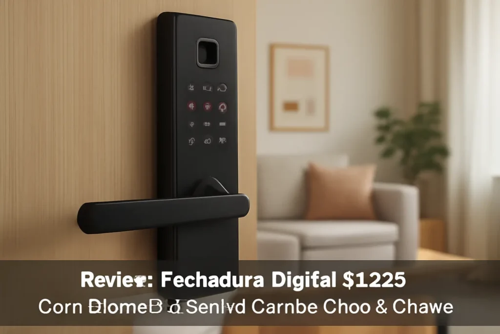 Fechadura Digital SL205 Com Biometria Senha Cartão E Chave: Segurança e Praticidade para Sua Casa