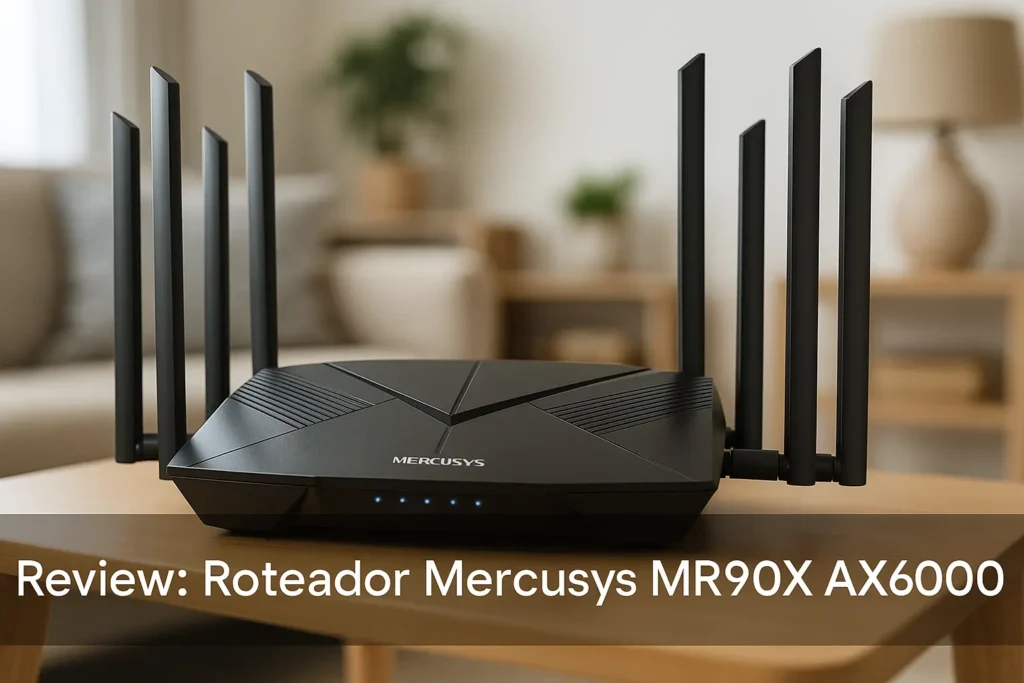Roteador Mercusys MR90X AX6000: Velocidade e Alcance com 8 Antenas