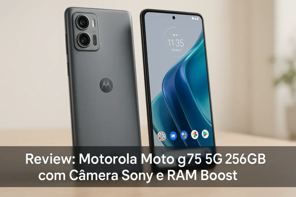 Motorola Moto g75 5G 256GB com Câmera Sony e RAM Boost