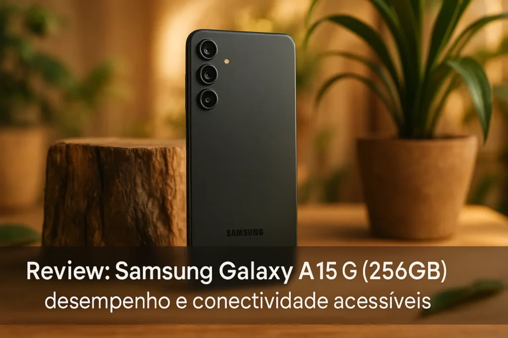 Samsung Galaxy A15 5G com 256GB: desempenho e conectividade acessíveis