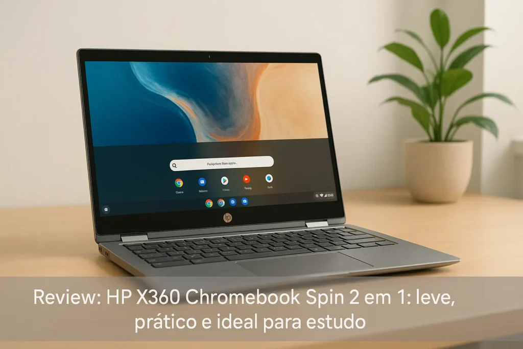 HP X360 Chromebook Spin 2 em 1: leve, prático e ideal para estudo