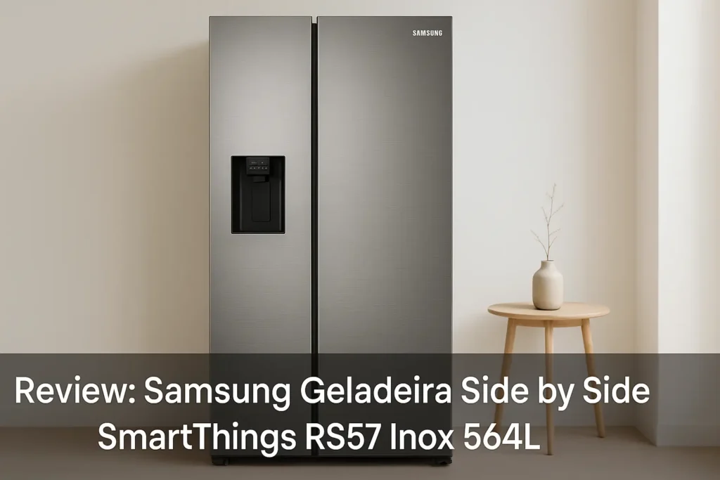 Samsung Geladeira Side by Side SmartThings RS57 Inox 564L