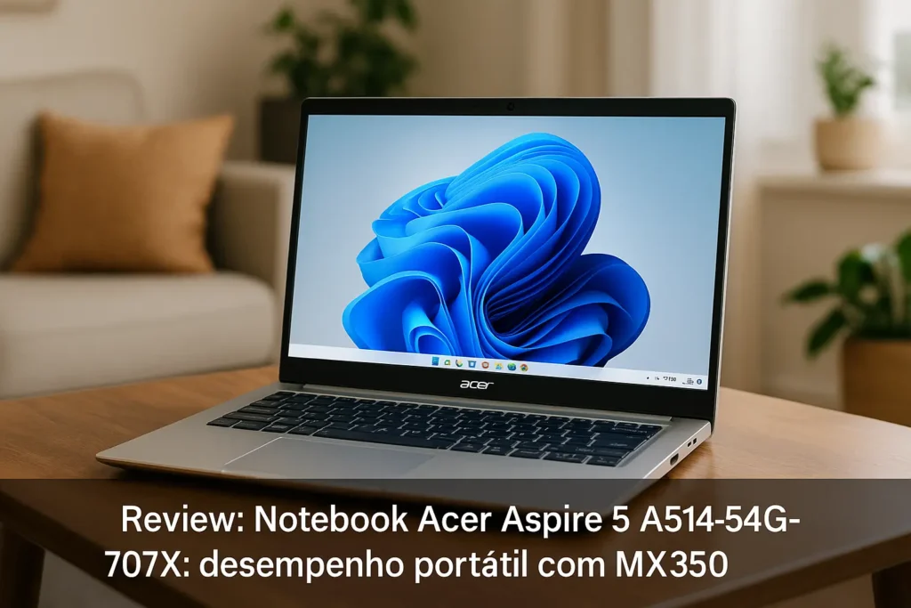 Notebook Acer Aspire 5 A514-54G-707X: desempenho portátil com MX350