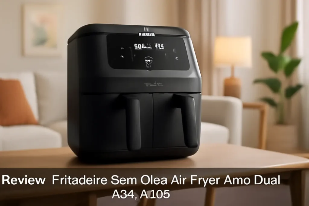 Fritadeira Sem Óleo Air Fryer Arno Dual 8,3L AFD2: Cestos Duplos e Função SYNC