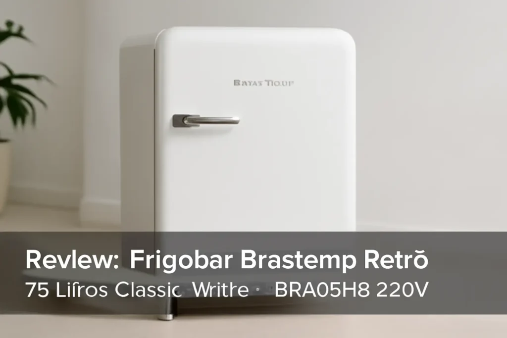 Frigobar Brastemp Retrô 76 Litros Classic White - BRA08HB 220V: Design Compacto e Funcionalidade Eficiente