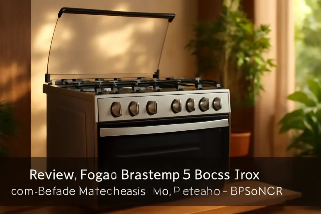 Fogão Brastemp 5 Bocas Inox com Botões Removíveis e Aro Protetor - BFS5NCR