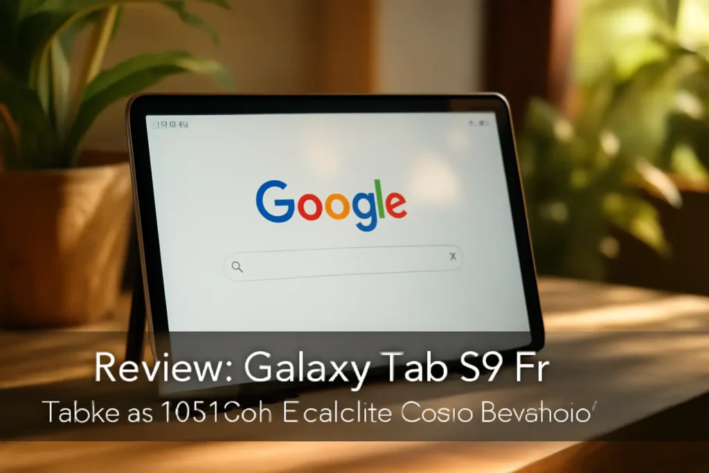 Galaxy Tab S9 FE: Tablet de 10,9" com Excelente Custo-Benefício