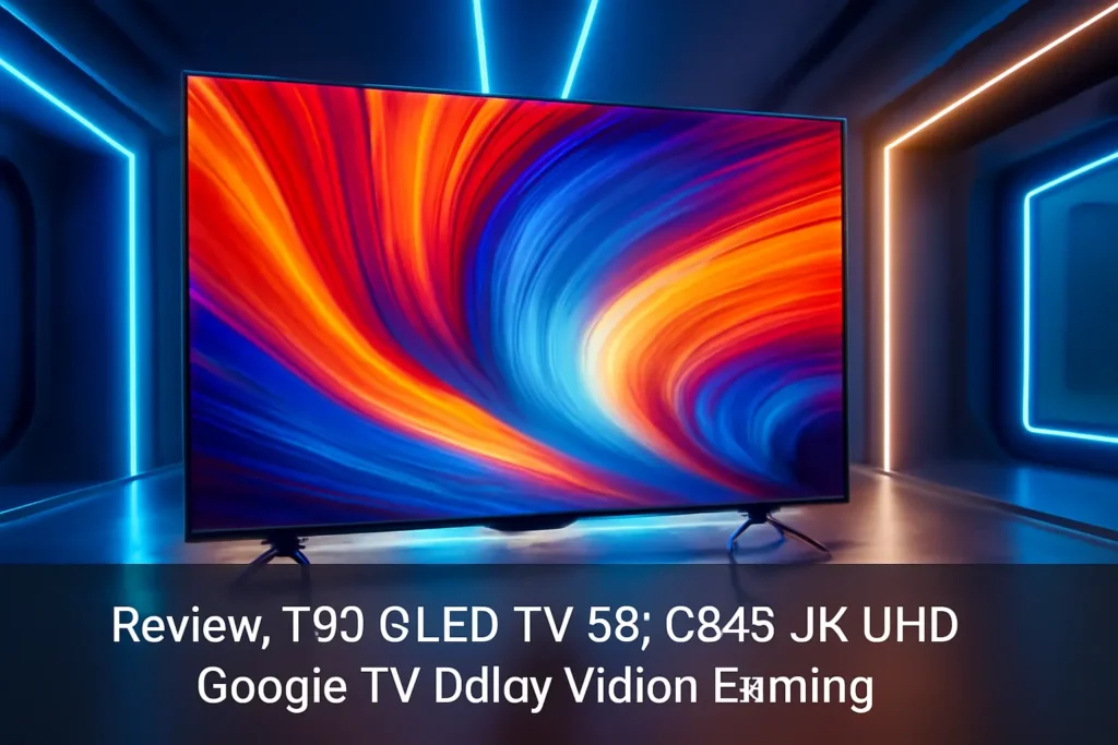 TCL QLED TV 50” C645 4K UHD Google TV Dolby Vision Gaming