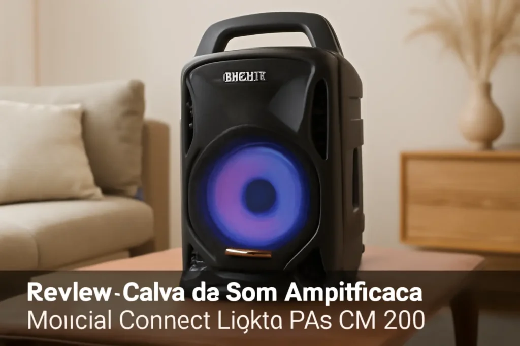 Caixa de Som Amplificada Mondial Connect Lights Plus CM-700: Potência e Conectividade sem Fios
