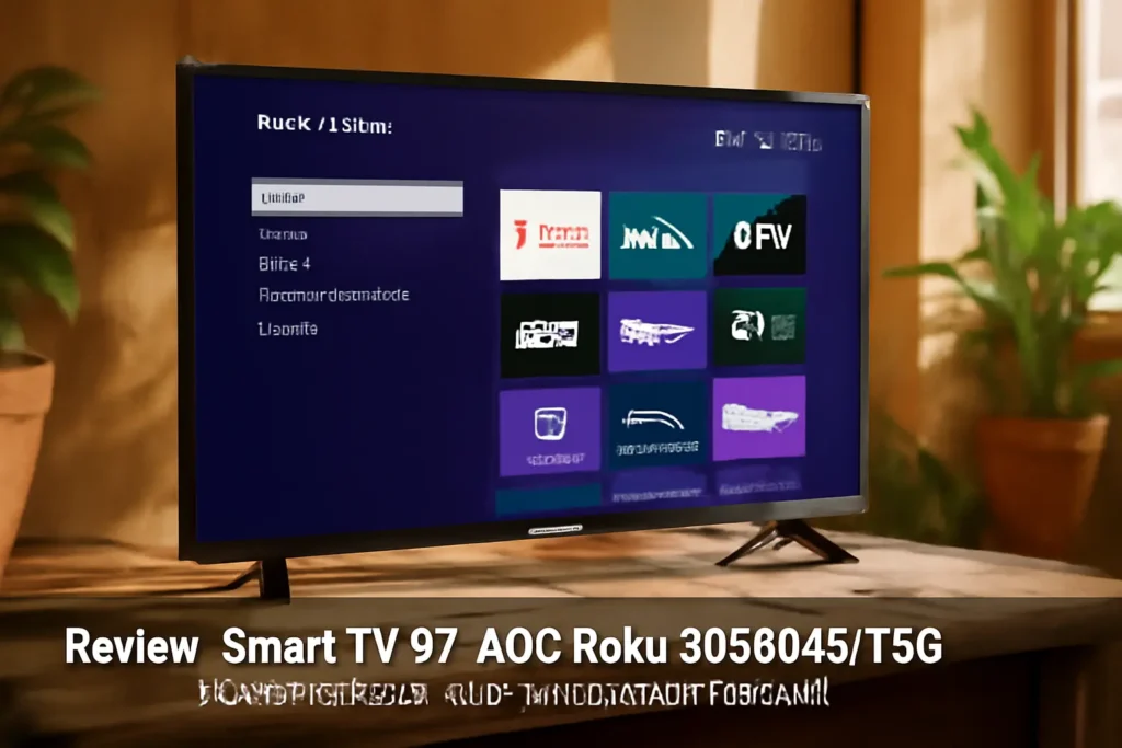 Smart TV 32" AOC Roku 32S5045/78G: Conectividade e Entretenimento Completo