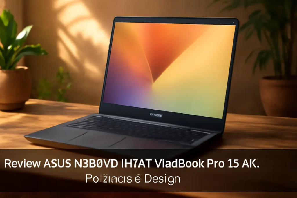ASUS N580VD-IH74T VivoBook Pro 15 4K: Potência e Design