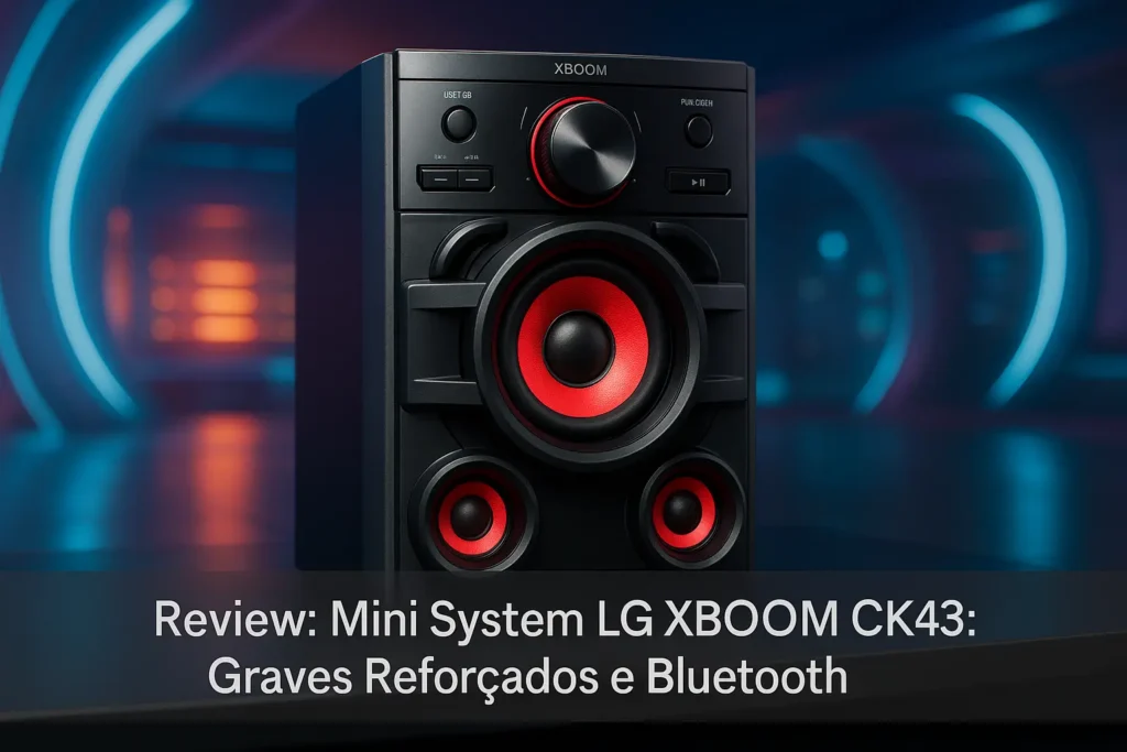 Mini System LG XBOOM CK43N: Graves Reforçados e Bluetooth