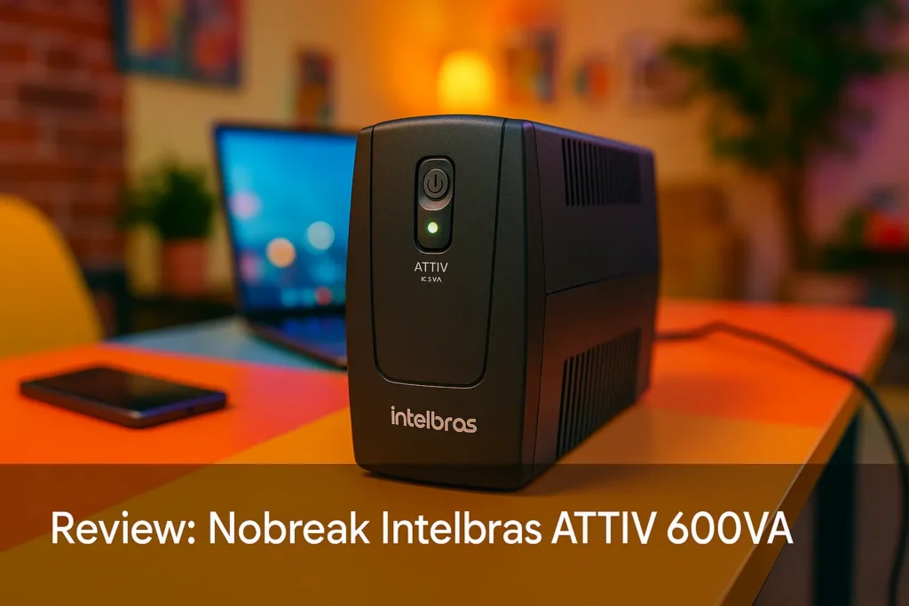 Nobreak Intelbras ATTIV 600VA: Segurança Compacta para Seu Setup