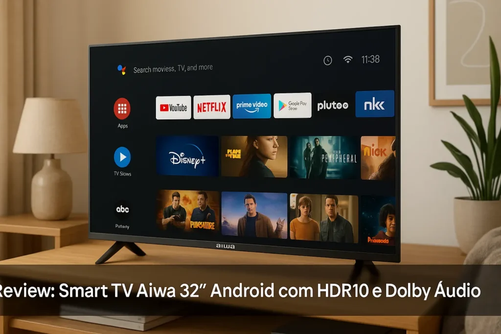 Smart TV Aiwa 32” Android com HDR10 e Dolby Áudio